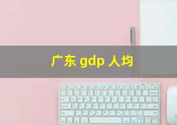 广东 gdp 人均